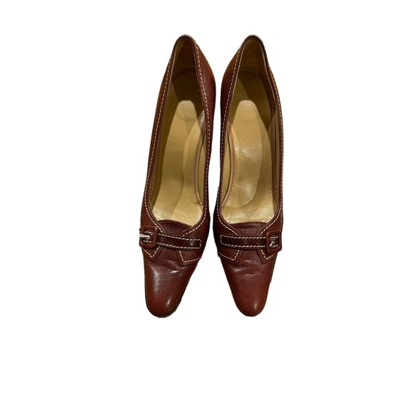 Charles Jordan Women's Leather Brown Slip-on  Shoes Size 8 M - Picture 2 of 10